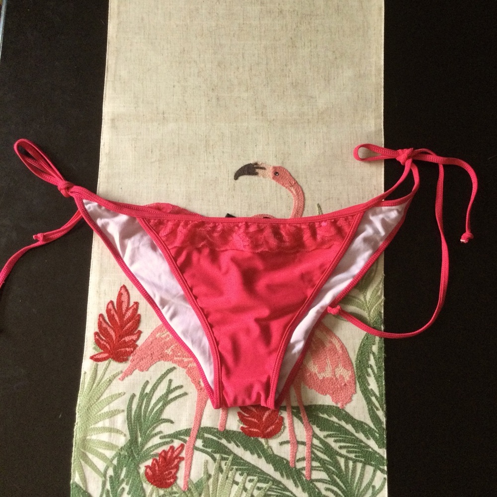 Zeraca Sexy Fuchsia String Bikini Bottom - image 1